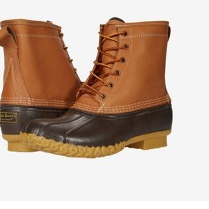 LL Bean 8" thinsulate water resistant leather duck boots size 6Mus